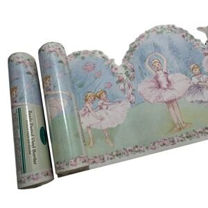 Vintage Ballet Ballerina Vinyl Wallpaper Border 3 Rolls Fine Decor England